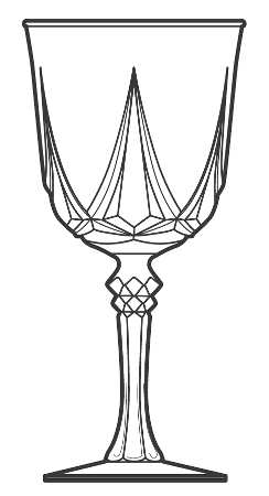 Auteuil by Cristal D'Arques-Durand - Water / Wine Goblet - 2 avaialable