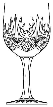 Aria by Bohemia Crystal-Crystalex - Water / Wine Goblet - 1 available