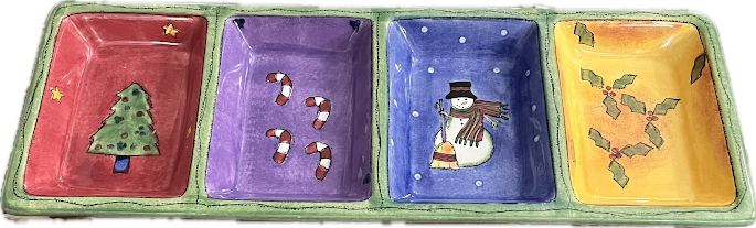 Sweet Shoppe Christmas by Sango - Cheese Tray and Knife - 1 available