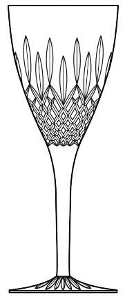 Fontaine by Waterford Crystal - Water / Wine Goblet - 2 available