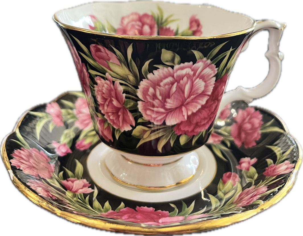Bouquet Series - Carnation by Royal Albert - Teacup & Saucer - 1 available
