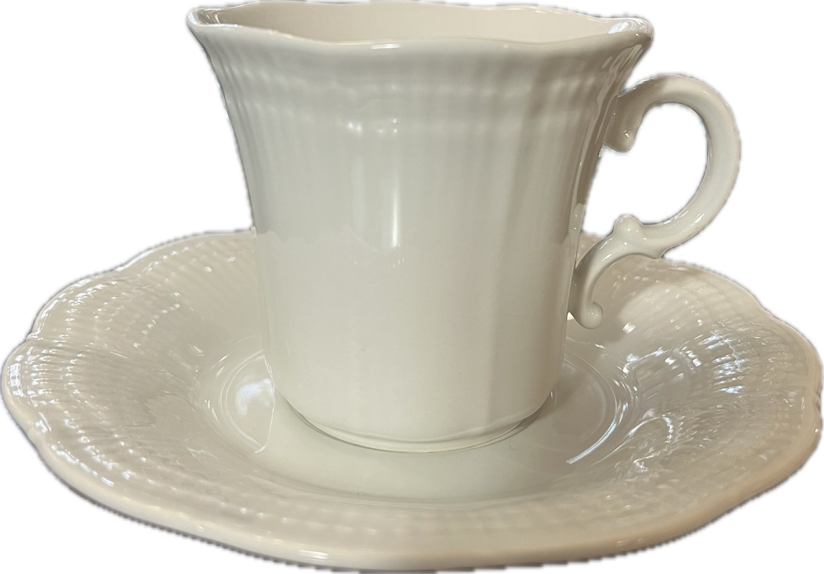 Allura White by Mikasa - Teacup & Saucer - 11 available