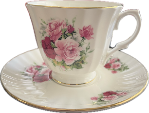 Rosecroft Manor by British Exchange Collection - Teacup & Saucer - 1 available