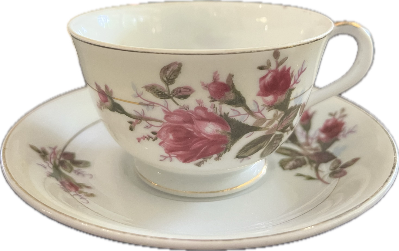 Bella Rose - Teacup & Saucer - 1 available