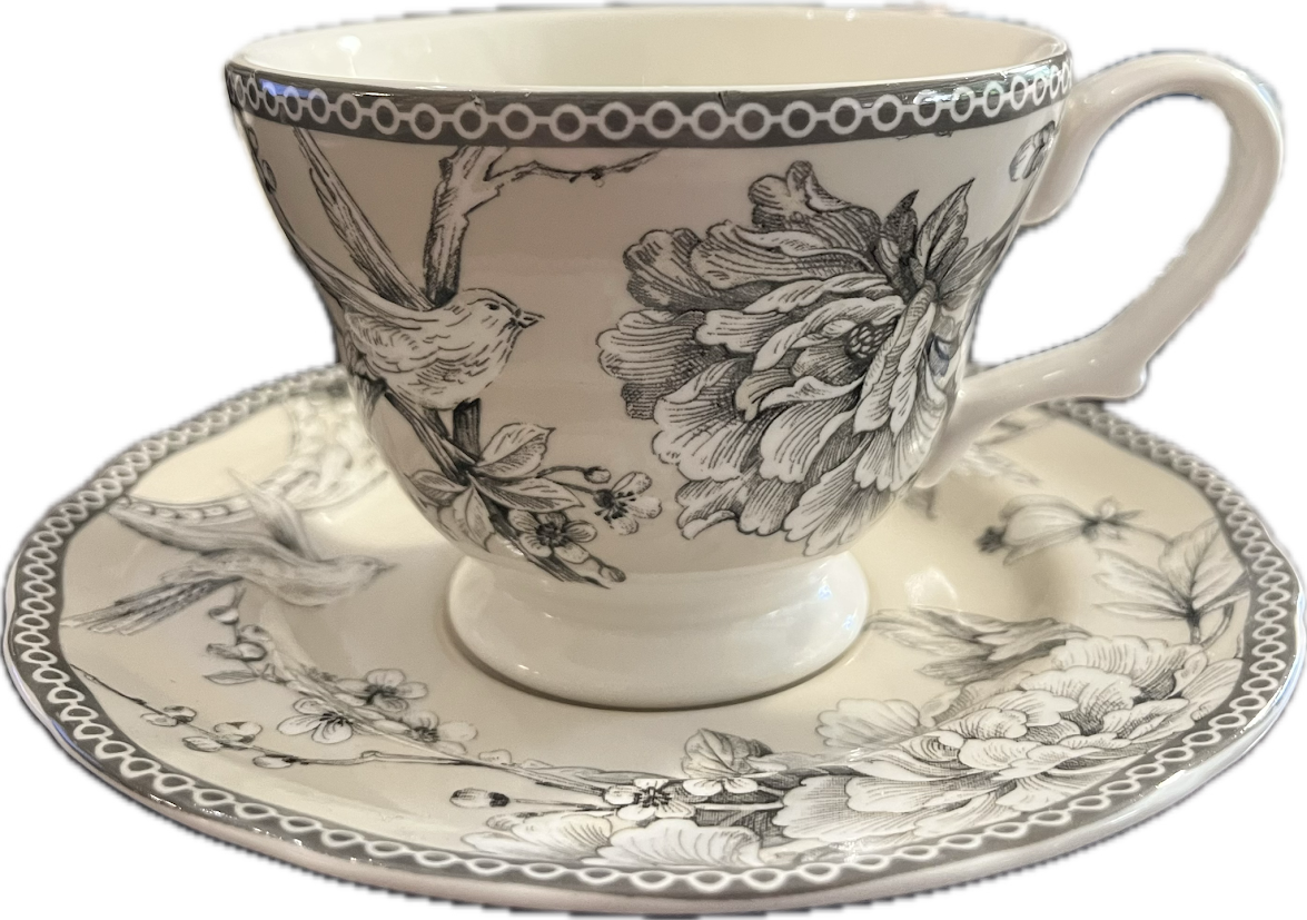 Adelaide Grey and White by 222 Fifth - Teapot - 1 available