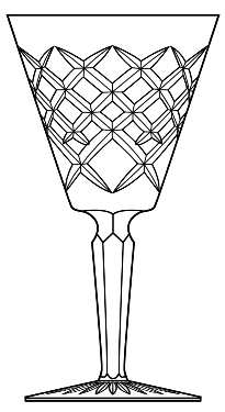 Tyrone by Waterford Crystal - Champagne / Tall Sherbet - 8 available