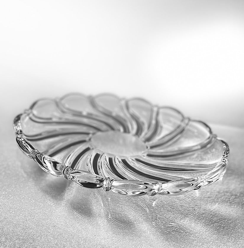 Peppermint Clear by Mikasa - Crystal Platter - 1 available