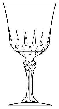 Avignon by Cristal D'Arques-Durand - Water / Wine Goblet - 1 available