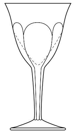 Cromwell by Moser - Water / Wine Goblet - 3 available