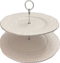 White Blossom - Tired Serving Tray- 1 available
