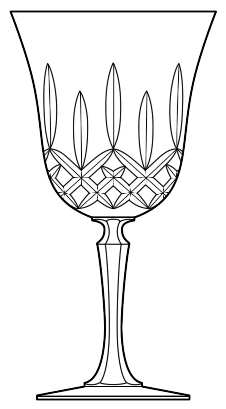 Lillian by Toscany - Brandy Glass - 1 available