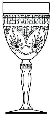 Antique Clear by Cristal D'Arques-Durand - Water / Wine Goblet - 5 available