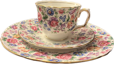 Springtime by Crown Staffordshire - Salad / Dessert Plate - 1 available