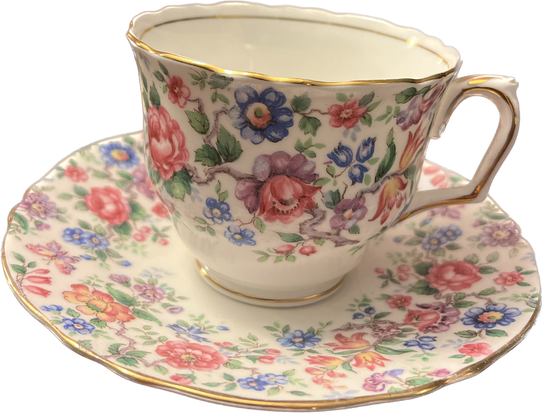 Springtime by Crown Staffordshire - Salad / Dessert Plate - 1 available