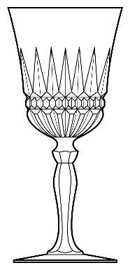 Villeneuve by Cristal D'Arques-Durand - Sherry Goblet - 3 available