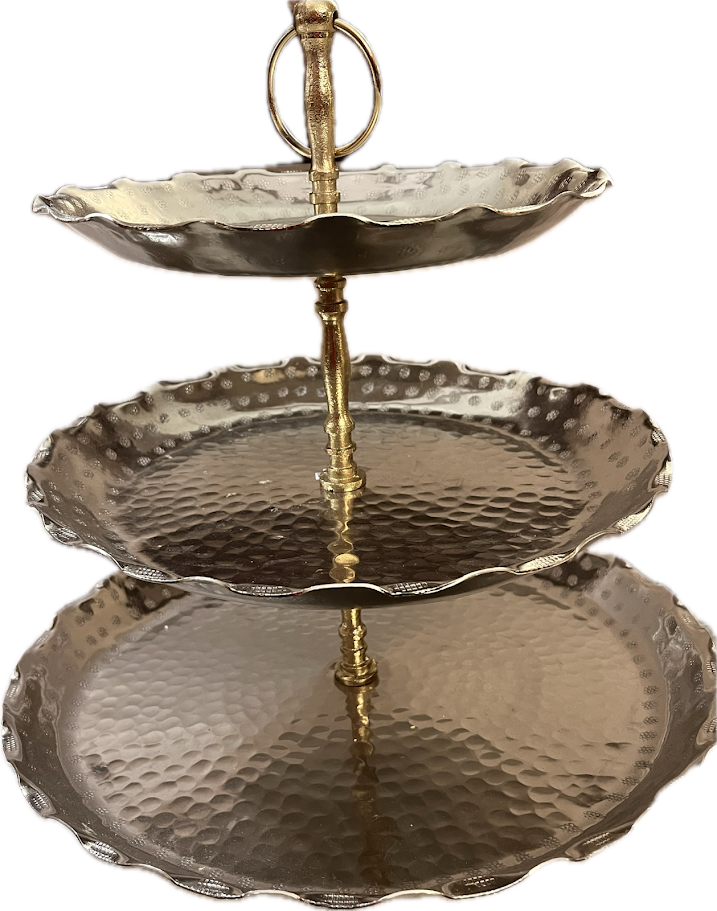 Celebrate - 3-Tiered Metal Serving Tray - 1 available