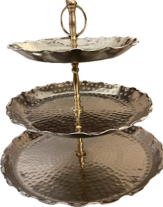 Celebrate - 3-Tiered Metal Serving Tray - 1 available