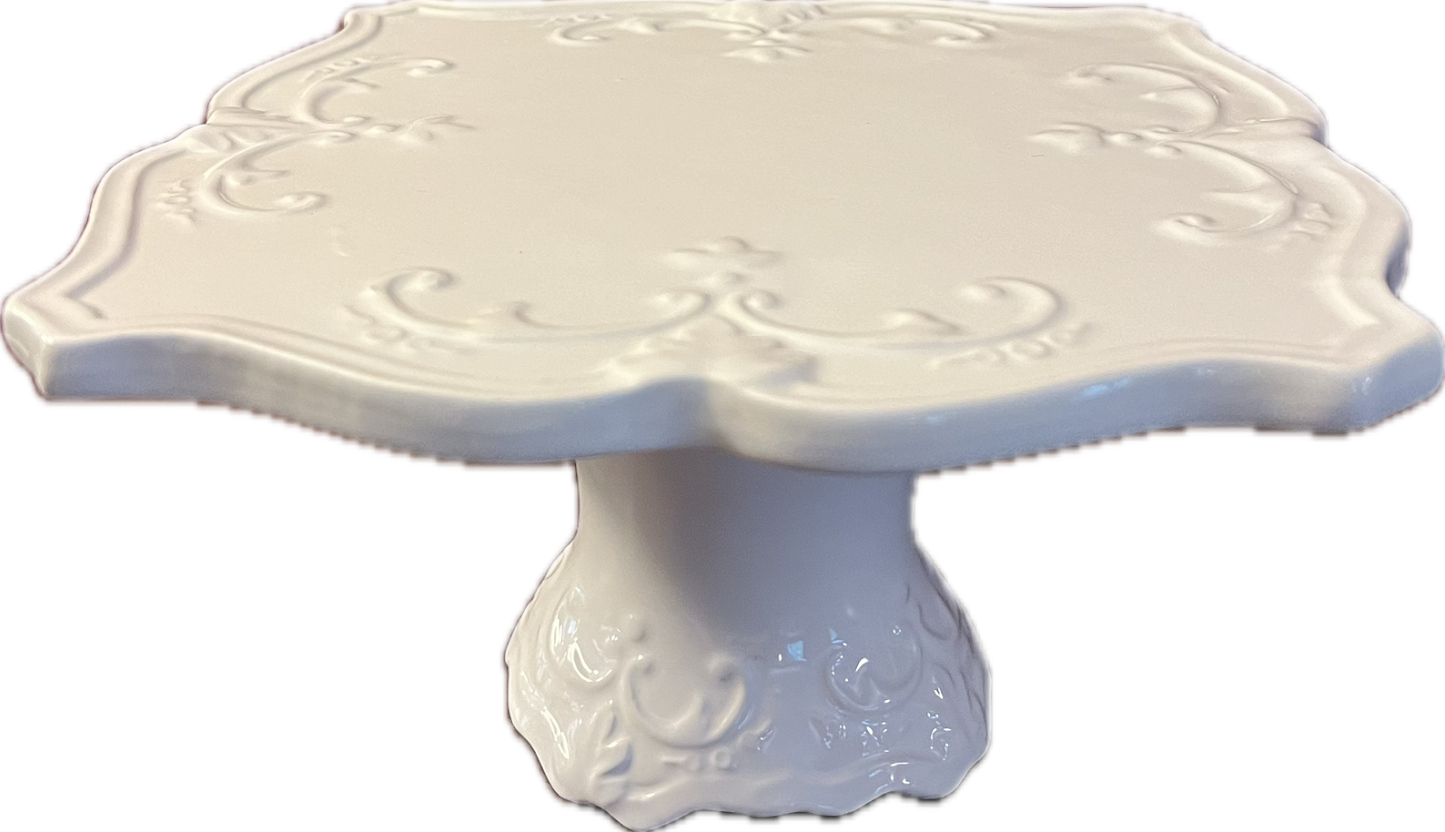 Embossed Rooster Collection - by Sweet Olive Designs - Pedestal Cake Plate - 1 available