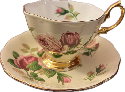 English Beauty by Royal Albert - Teacup & Saucer - 1 avilable