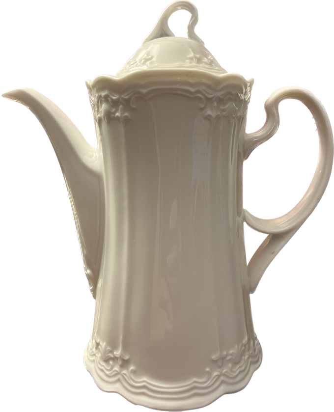 Exquisite White Coffee Pot - 1 available