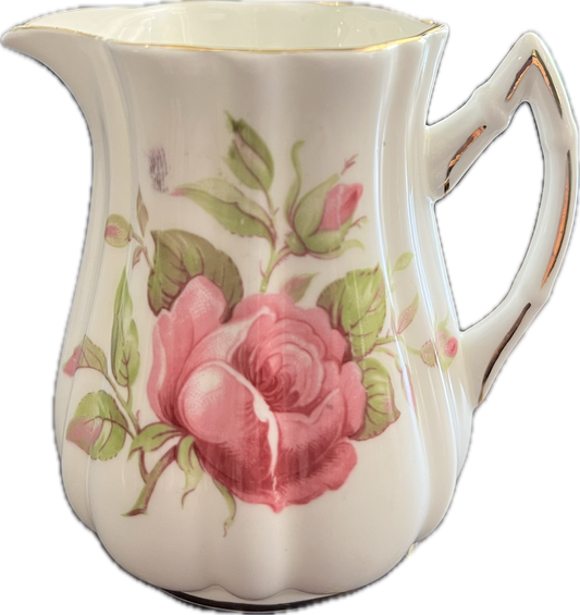 Pink Rose by Old Royal Bone China - Small Creamer - 1 available
