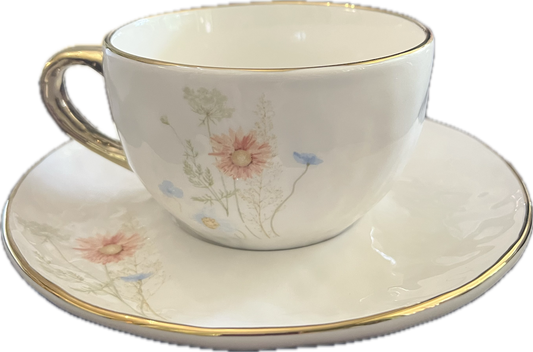 Gansevoort Wildflower by Sango - Teacup & Saucer - 1 available