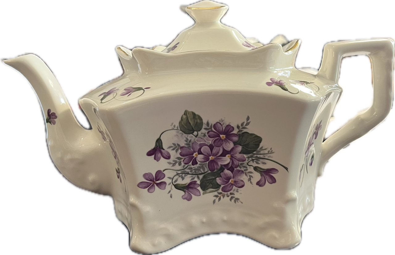 Violet Bloom by Crowne Oakes Designs - Teapot - 1 available