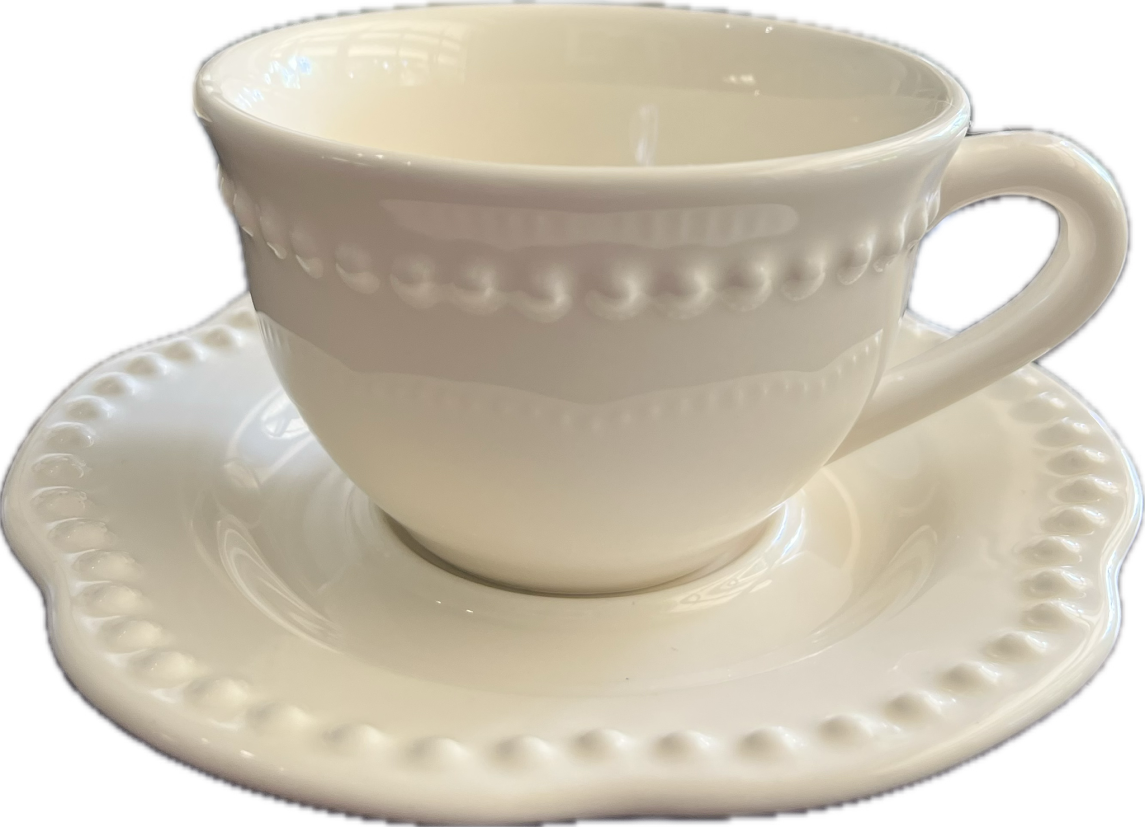 Emma White by Pottery Barn - Teacup & Saucer - 2 available