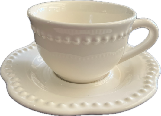 Emma White by Pottery Barn - Teacup & Saucer - 2 available