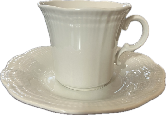 Allura White by Mikasa - Teacup & Saucer - 11 available