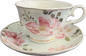 Blush Hibiscus Mint by Fanquare - Teacup & Saucer - 2 available