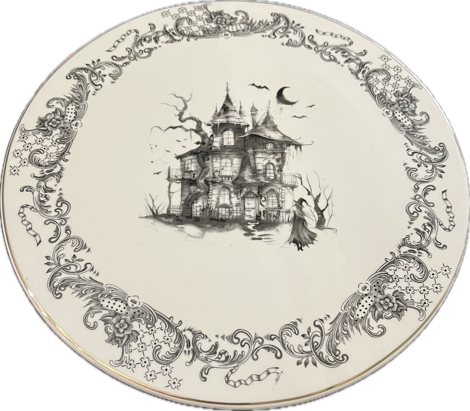 Haunted Rococo by Grace's Teaware - Pedestal Cake Stand - 1 available