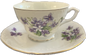Whispering Violets by Grantcrest - Teacup & Saucer - 1 available