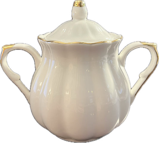Scallop White by Grace's Teaware - Sugar Bowl - 2 available