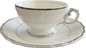 Silver Sonata by Harmony House China - Teacup & Saucer - 4 available