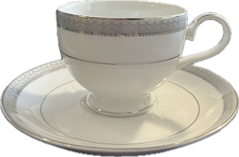 Platinum Crown by Mikasa - Teacup & Saucer - 8 available