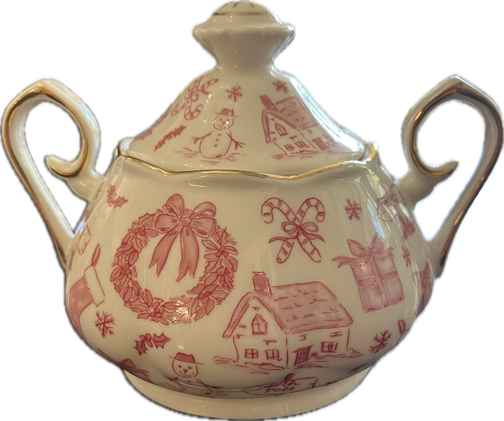 Pink Bow by Grace's Teaware - Sugar Bowl - 1 available