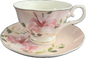 Blush Hibiscus by Fanquare - Teacup & Saucer - 2 available