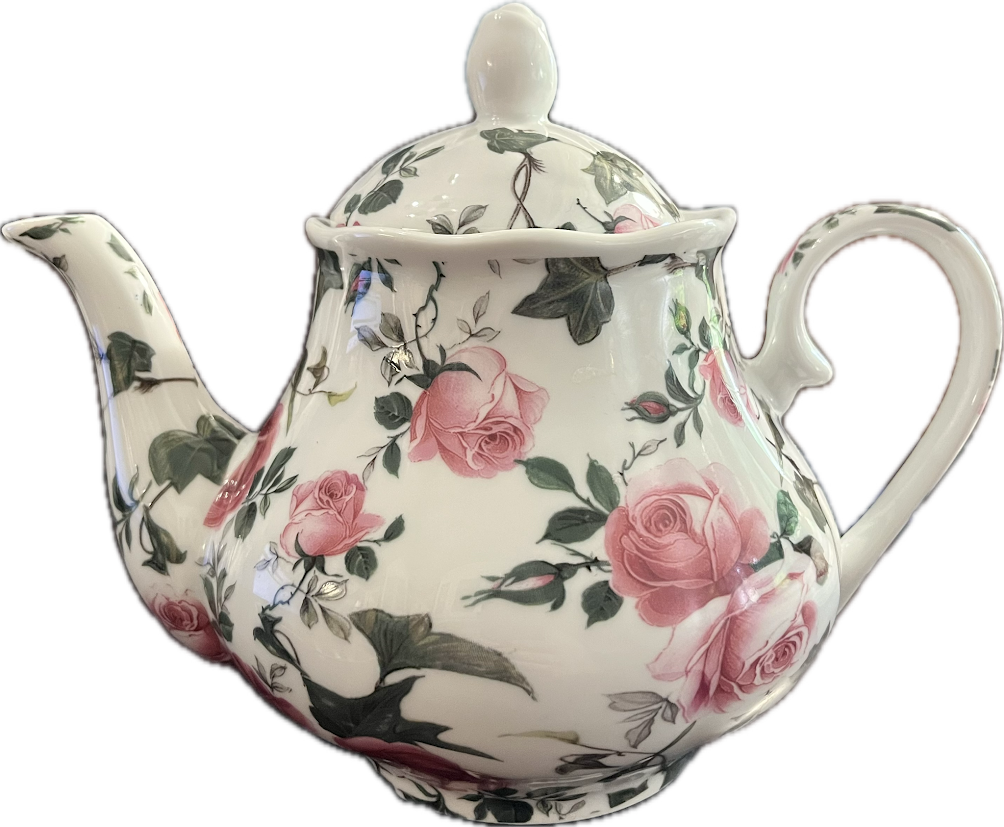 Soft Pink Roses by Kent Pottery - Teapot - 1 available