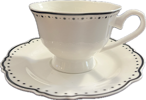 Camila by Fine Tableware - Teacup & Saucer - 2 available
