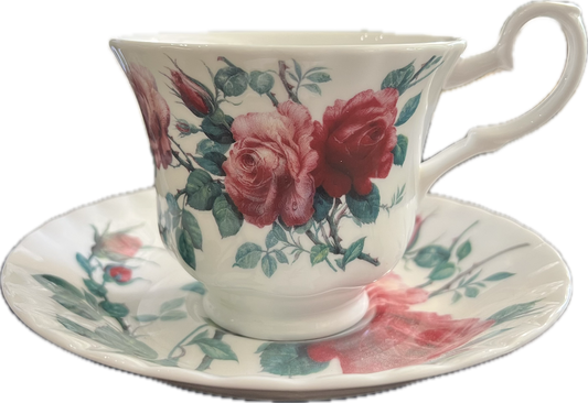 English Rose by Roy Kirkham - Teacup & Saucer - 2 available