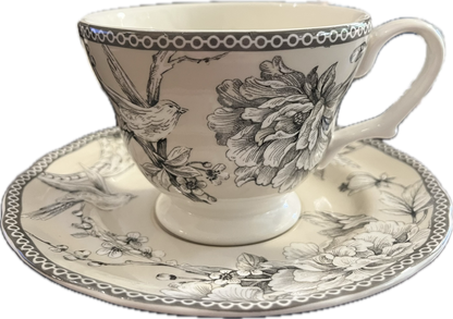 Adelaide Grey and White by 222 Fifth - Teapot - 1 available