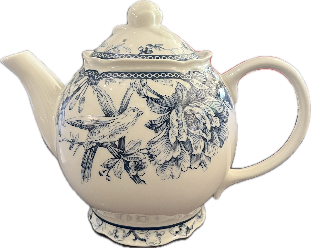 Adelaide Blue and White by 222 Fifth - Teapot - 1 available