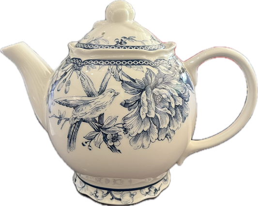 Adelaide Blue and White by 222 Fifth - Teapot - 1 available