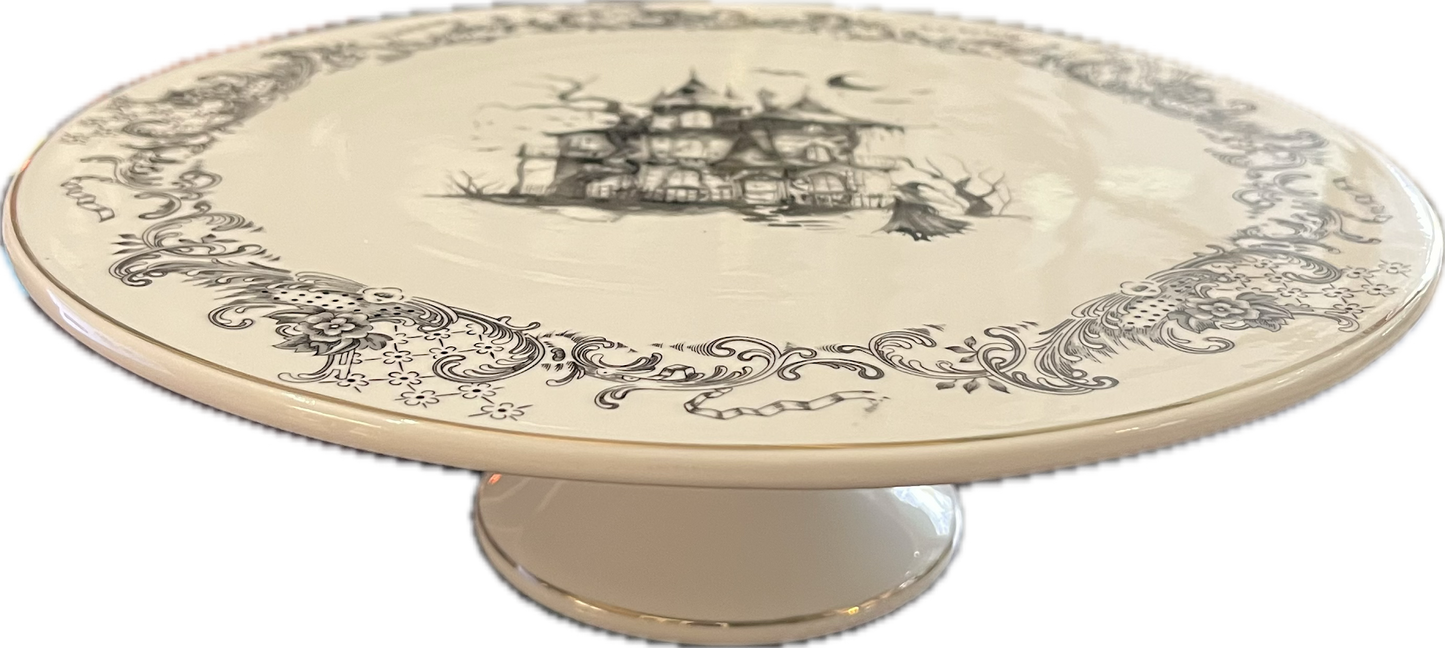 Haunted Rococo by Grace's Teaware - Pedestal Cake Stand - 1 available
