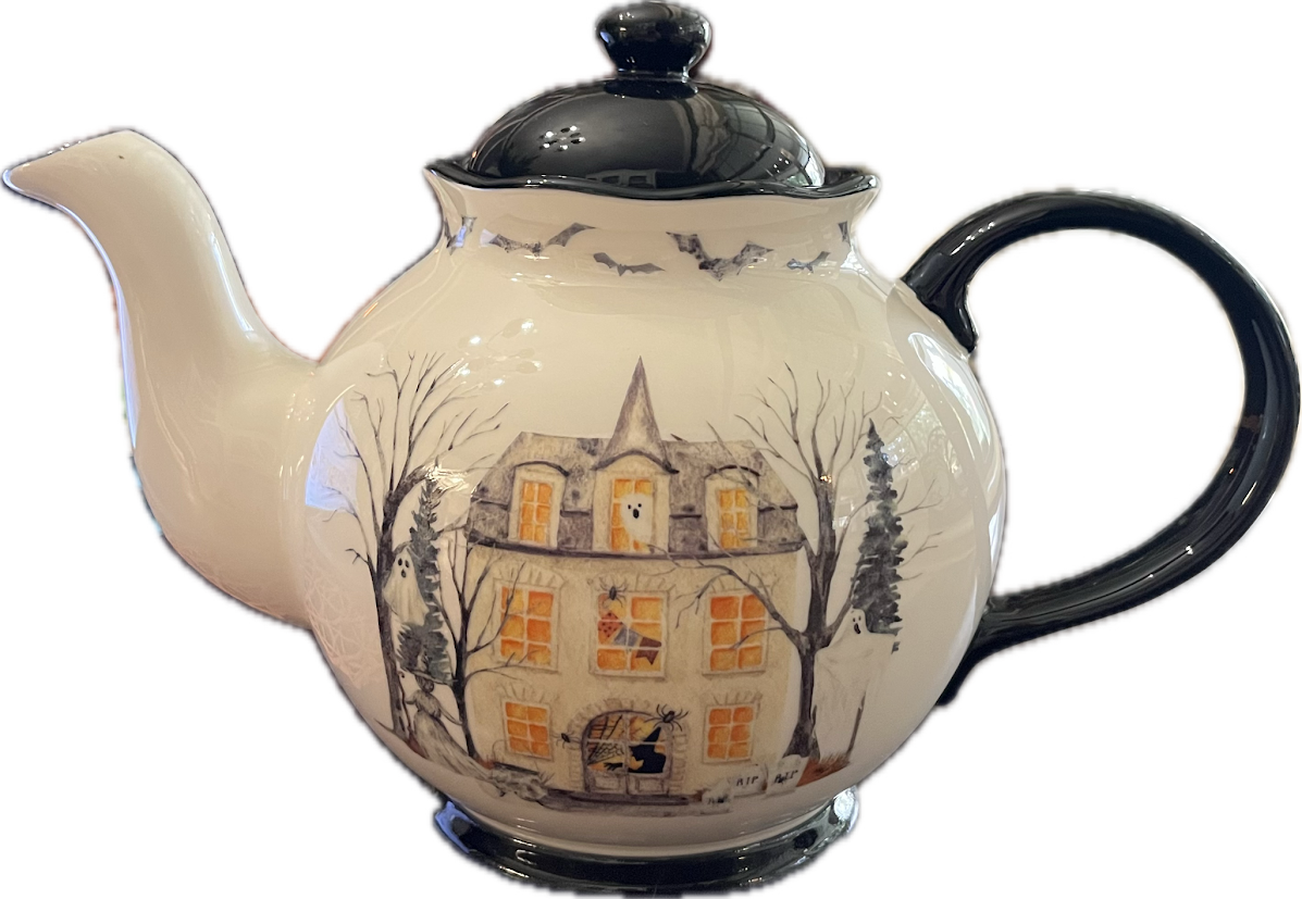 Midnight Haunted House by Potter's Studio - Teapot - 1 available