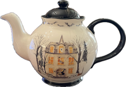Midnight Haunted House by Potter's Studio - Teapot - 1 available