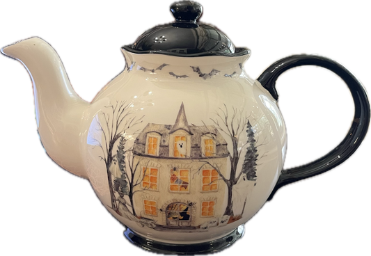 Midnight Haunted House by Potter's Studio - Teapot - 1 available