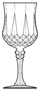 Longchamp by Cristal D'Arques - Water / Wine Goblet - 4 available