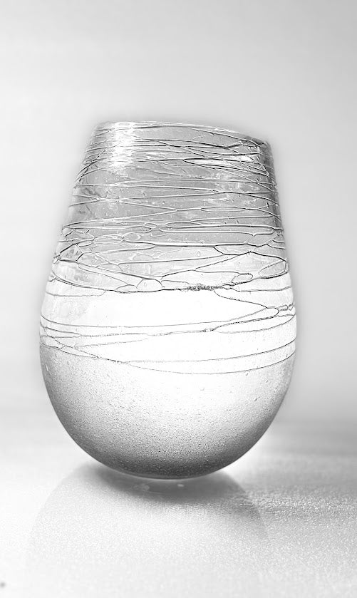 Modern Swirl Glass Vase - 1 available